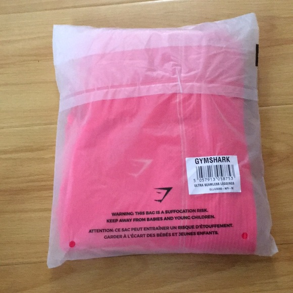 Gymshark ultra seamless leggings neon pink size M - Picture 5 of 5